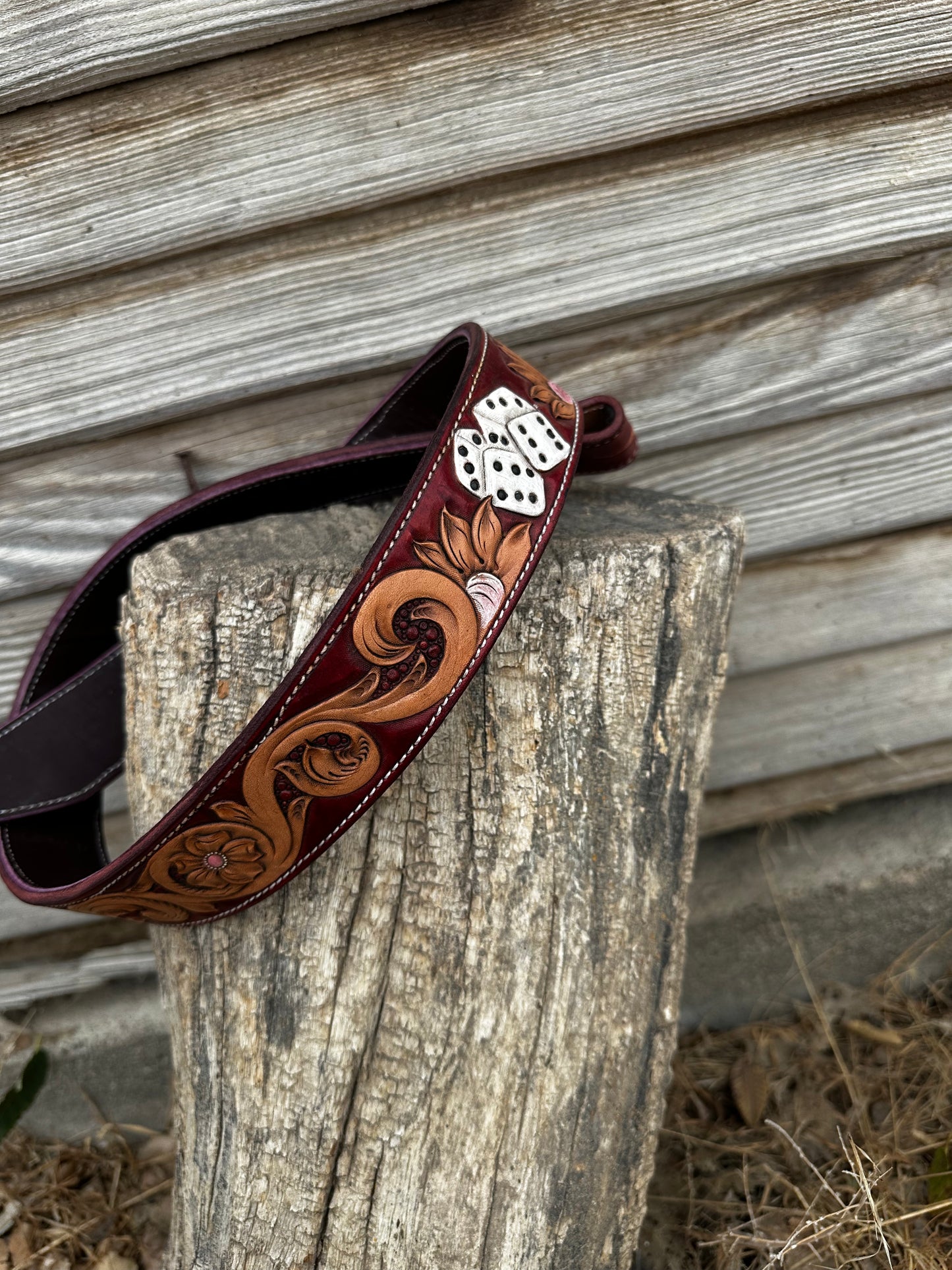 Red Vegas theme belt