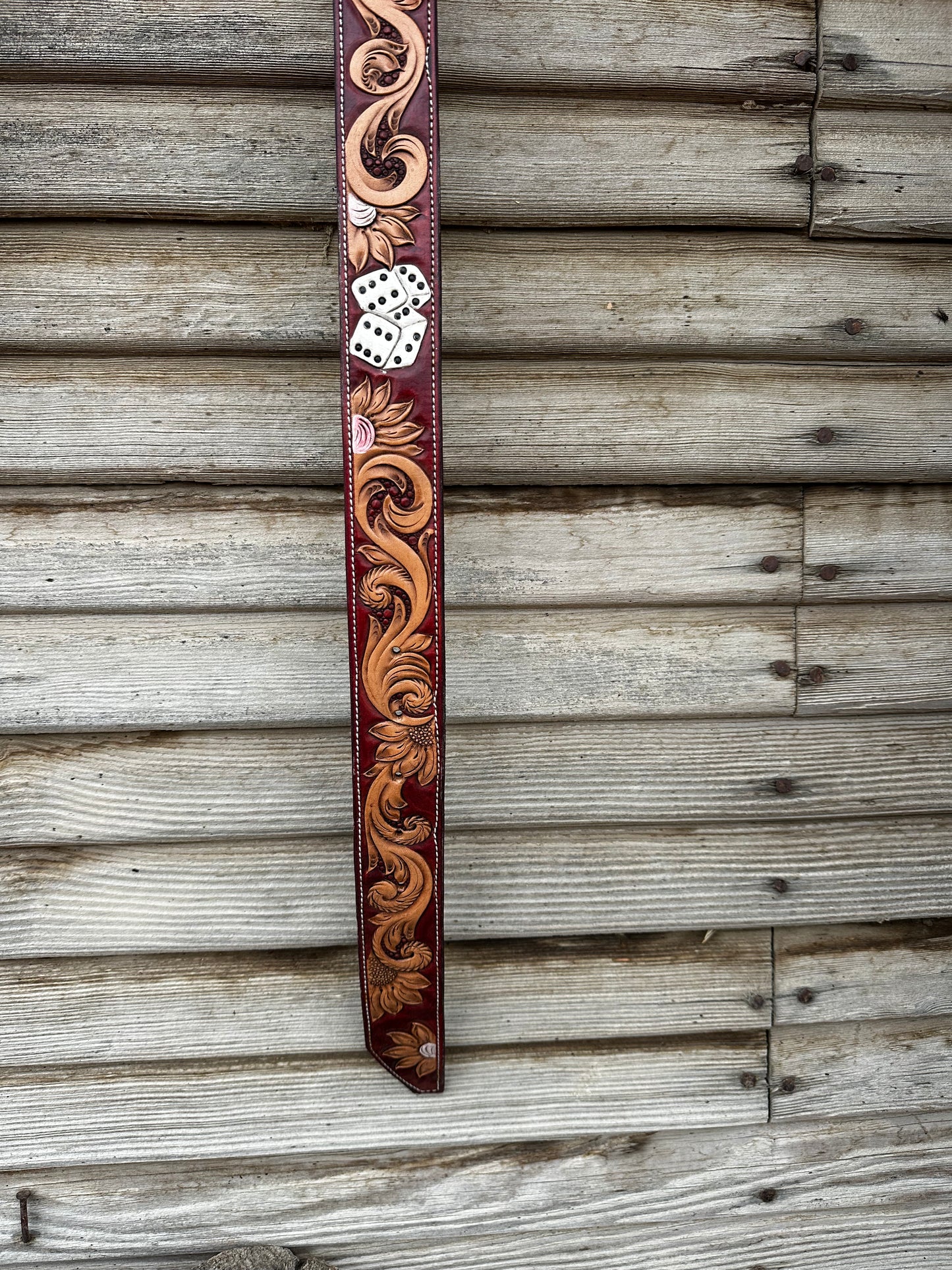 Red Vegas theme belt