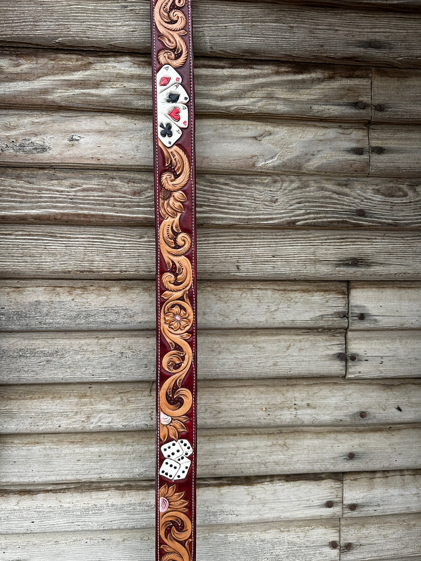 Red Vegas theme belt